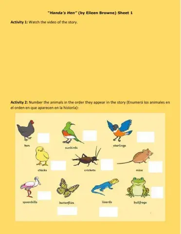 Handa's Hen (sheet 1)