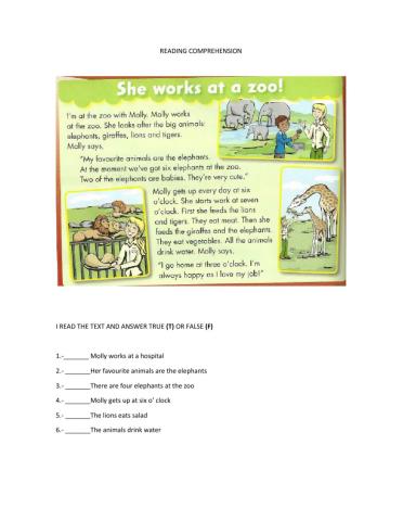 Reading comprehension