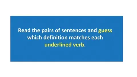 Multi-word verbs practice
