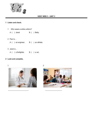 Revise Kids Web 3 - Unit 3 - Jobs