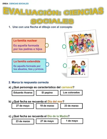 Evaluación de Ciencias Sociales