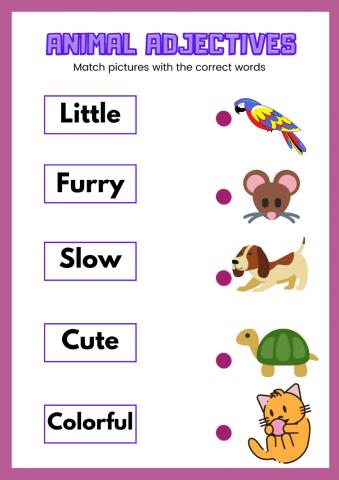 Animal adjectives