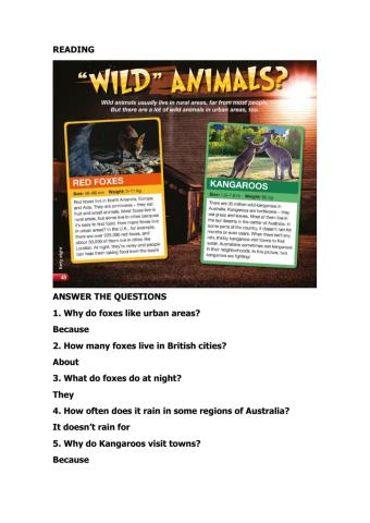 Reading wild animals