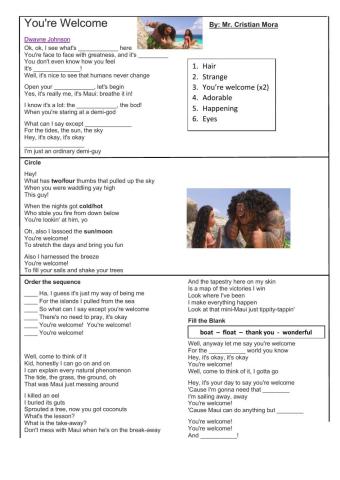 Moana You're Welcome (Lyric)