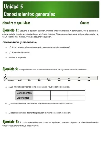 Unidad 5 Conocimientos generales