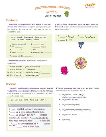 Practical Work Practice - 3rd Kids T.T