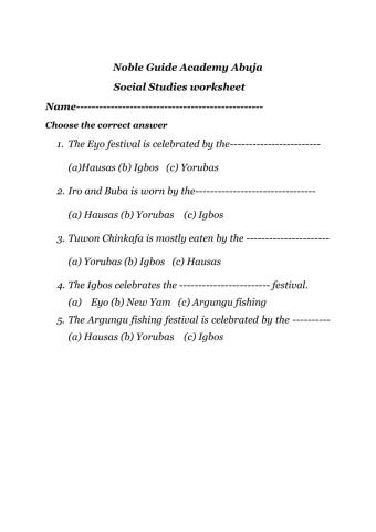 Ethnic Groups in Nigeria