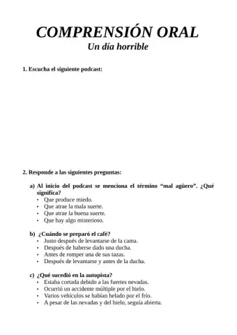 Comprensión oral