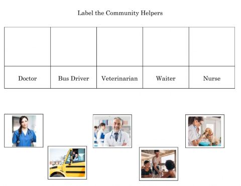 Community Helpers - Label