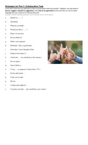 Collaborative task PET