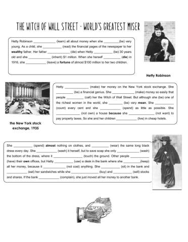 The witch of Wall Street