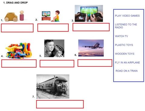 Vocabulary - Long ago and today