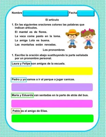 Artículos y pronombres