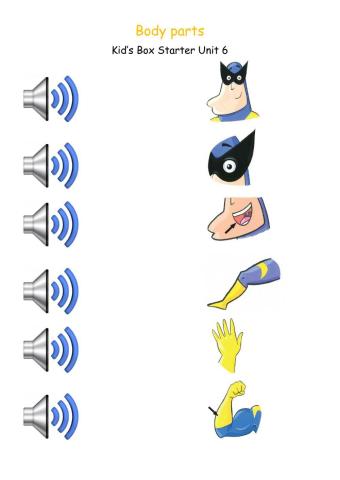 Body parts. Kid's Box 1