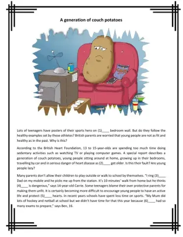 A generation of couch potatpes