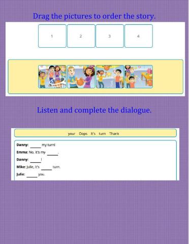 Story Practice: It's my turn!