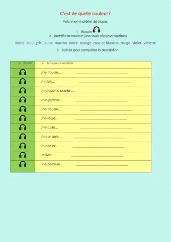 C'est de quelle couleur?