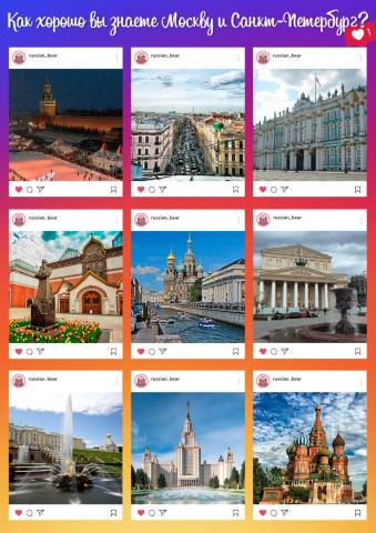 Как хорошо вы знаете Москву и Санкт-Петербург?