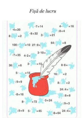 Fișă de lucru