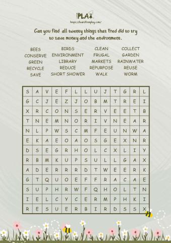 Frugal Fred - Find-A-Word