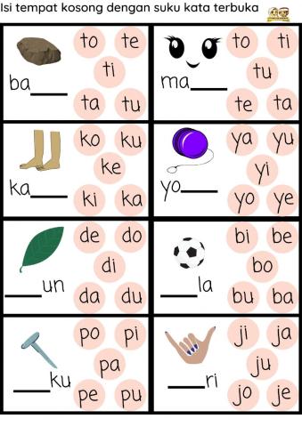 Bahasa melayu : Suku kata