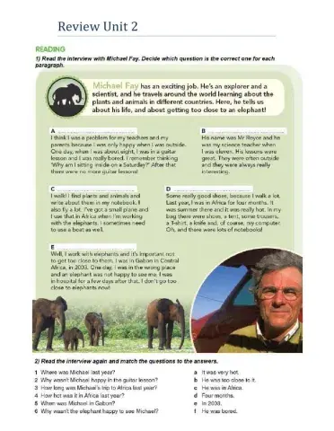 Verb BE (Past Simple-Reading and Grammar)