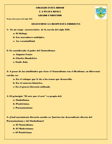 Literatura europea del siglo XIX