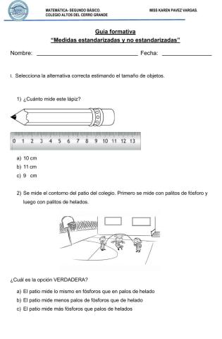 Guía formativa- Longitud