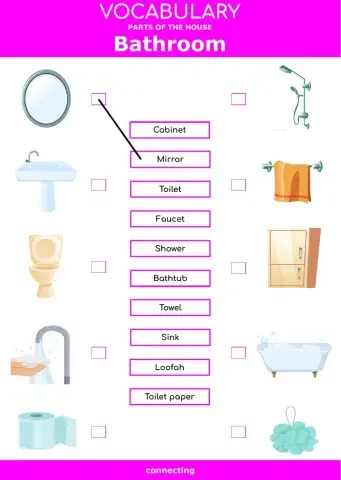 Parts of the house - bathroom - connecting