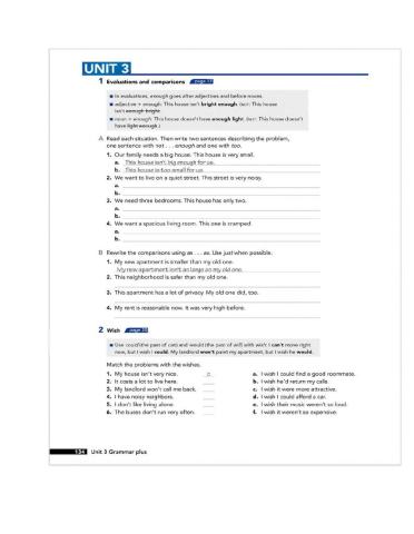 Grammar plus Unit 3 book 2