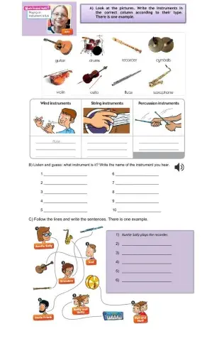 Playing an instrument is fun!