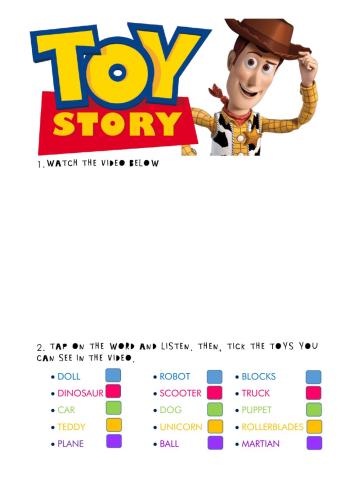 Toys and Parts of the Body - Toy Story 4