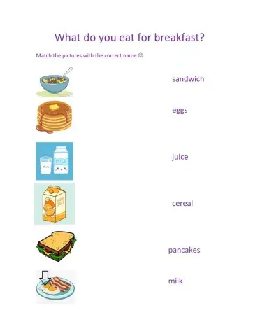 What do you eat for breakfast?