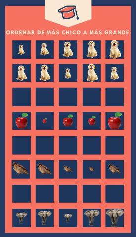 Ordenar de más chico a más grande