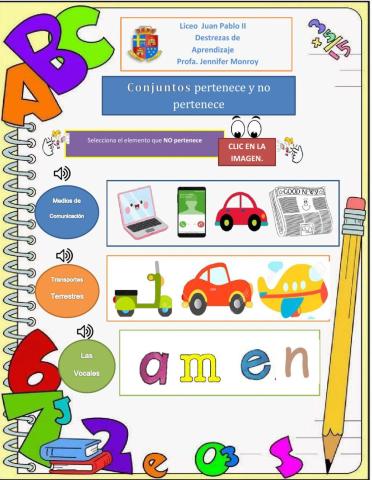Conjunto pertenece y no pertenece