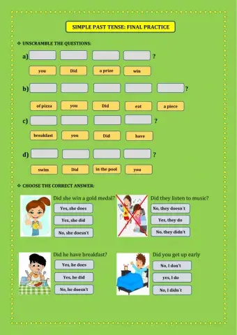 Final practice( past tense)