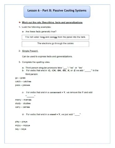 Passive Cooling Systems