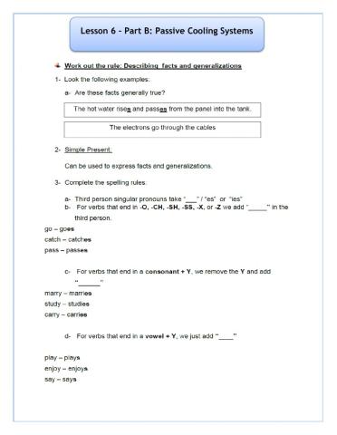 Passive Cooling Systems