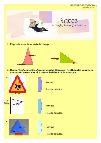 Àrees-superfícies: triangle, trapezi i rombe