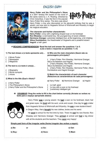 Reading Comprehension - Past Simple