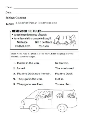 Identifying Sentence - 3