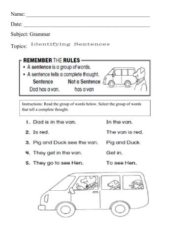 Identifying Sentence - 3