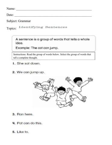 Identifying Sentence - 4