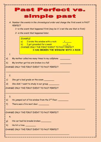 Past perfect vs. simple past
