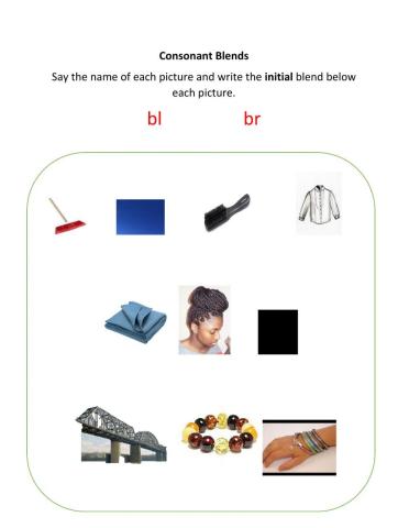 Consonant Blends