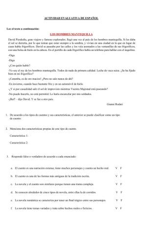 Evaluación de español