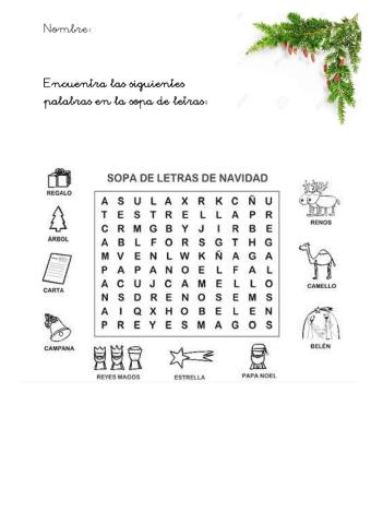 Vocabulario de navidad