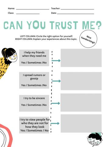 Can you trust me?