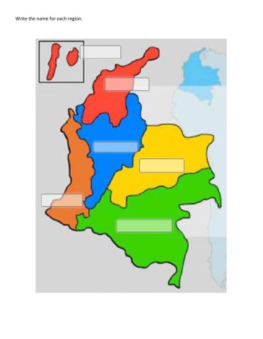 Colombia regions