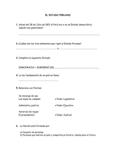 El estado peruano